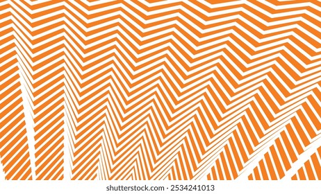 Orange zig zag pattern abstract background for backdrop or presentation