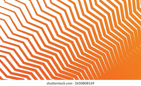 Laranja zigue zag listras linha sem emenda plano de fundo padrão para moderno abstrato tecido papel de parede e design