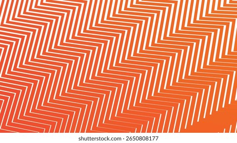 Laranja zigue zag listras linha sem emenda plano de fundo padrão para moderno abstrato tecido papel de parede e design