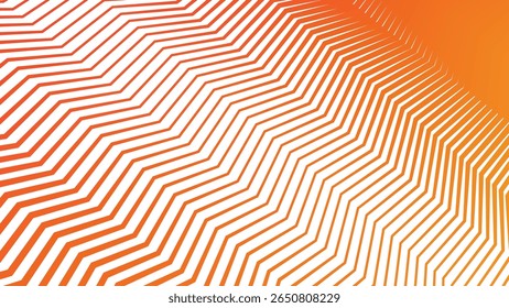 Laranja zigue zag listras linha sem emenda plano de fundo padrão para moderno abstrato tecido papel de parede e design