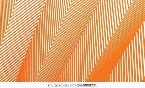 Orange zig zag stripes line seamless pattern background for modern abstract fabric wallpaper and design
