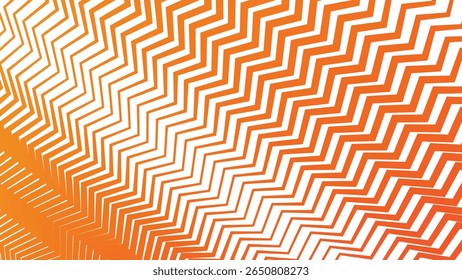 Orange zig zag stripes line seamless pattern background for modern abstract fabric wallpaper and design