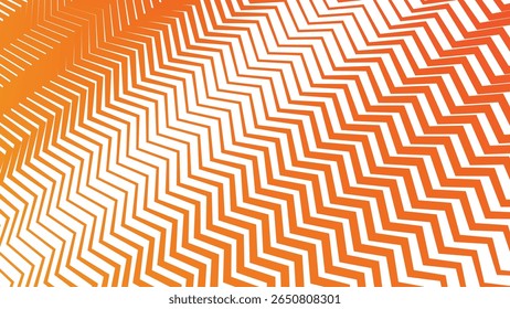 Orange zig zag stripes line seamless pattern background for modern abstract fabric wallpaper and design