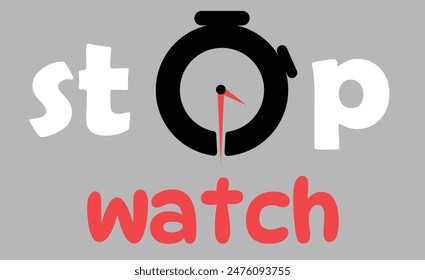 logo naranja-negro-blanco de las letras "stopwatch"