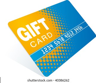 orange-blue gift card