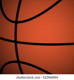 Orange/Brown Basketball close up background/texture vector illustration