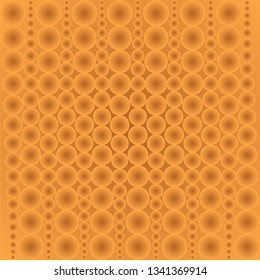 Orange-brown gradient background of gradient circles. Vector