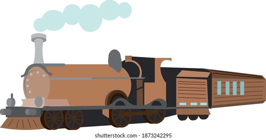 
orange-brown train with metal inserts 