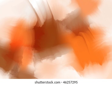 orange-brown watercolor background