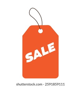 A orange-colored sell tag for your requirements