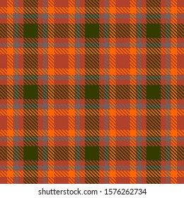 Orange,Green,Brown and Blue Tartan Plaid Scottish Seamless Pattern. Texture from tartan, plaid, tablecloths, shirts, clothes, dresses, bedding, blankets and other textile.