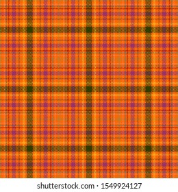 Orange,Green,Purple,Yellow,Pink and Blue Tartan Plaid Scottish Seamless Pattern. Texture from tartan, plaid, tablecloths, shirts, clothes, dresses, bedding, blankets and other textile.