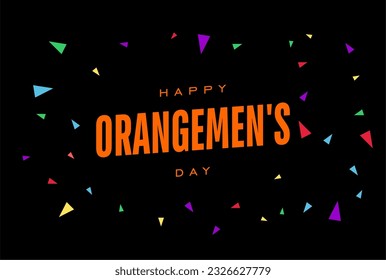orangemen's day canada, july 12, background template Holiday concept svg