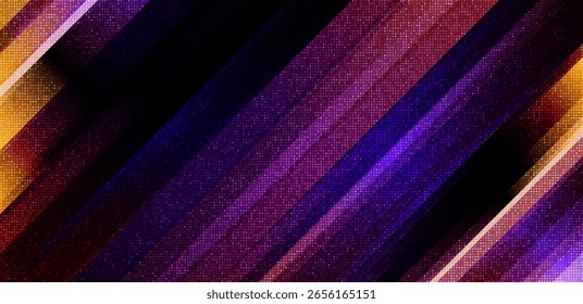 Fondo de rayas diagonales naranja, púrpura y azul. Diseño para cartel, Anuncio, volante, folleto, presentación