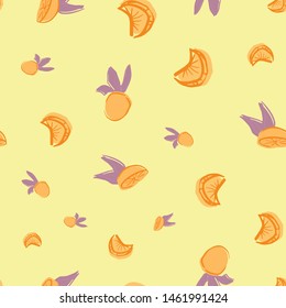 oranges citrus seamless repeat pattern design. perfect for kitchen, restaurant, packaging and textile design