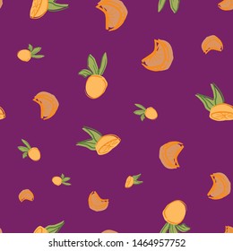 oranges citrus seamless repeat pattern design. perfect for kitchen, restaurant, packaging and textile design