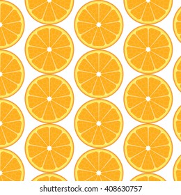 Oranges pattern. Slices of orange can be used as background