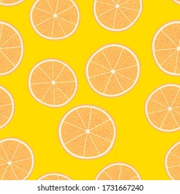 naranjas, patrón sin fisuras de la colección de frutos anaranjados, mandarina, decorativa, papel pintado, ilustración, vector