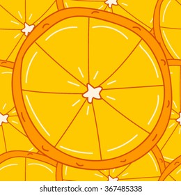 Oranges seamless pattern vector, fruit pattern