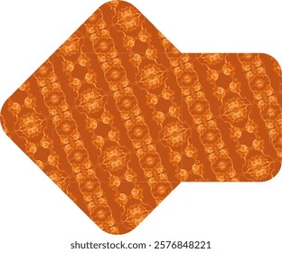 Orange-Themed Square Envelope with Stunning Designs