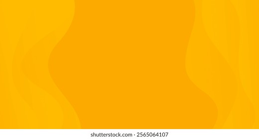 Orange-yellow gradient abstract liquid background, Modern dynamic wallpaper with fluid wavy shapes. Suitable for templates, banners, brochures, events, ads, web, and pages