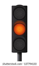 Orange/Yellow Traffic Light