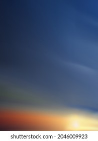 Anaranjado, amarillo, rosa y azul fondo del cielo, Vertical Dramatic twilight paisaje con puesta de sol por la noche, malla vectora horizonte Cielo banner de amanecer o luz solar para cuatro estaciones fondo