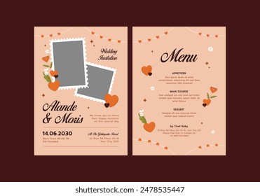 Orangraphs Hochzeit Einladung Vorlage Card. Es ist einfach, stilvoll,
Und bereit nur mit einer einfachen Anpassung