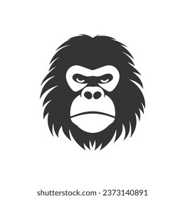 Orangutan Icon on White Background - Simple Vector Illustration