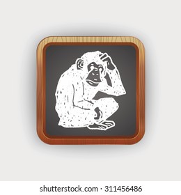 orangutan monkey doodle
