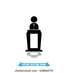 Orator icon vector illustration