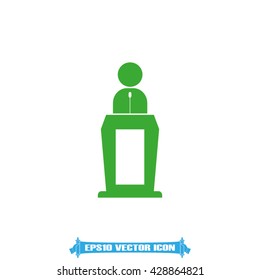 Orator icon vector illustration