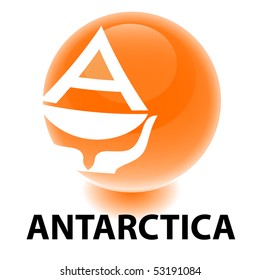 Orb Antarctica Flag