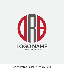 ORB letter logo design vector template