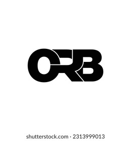 vector de diseño de logotipo de monograma de letras ORB