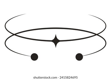 Orbit Basic Graphic Sticker Design