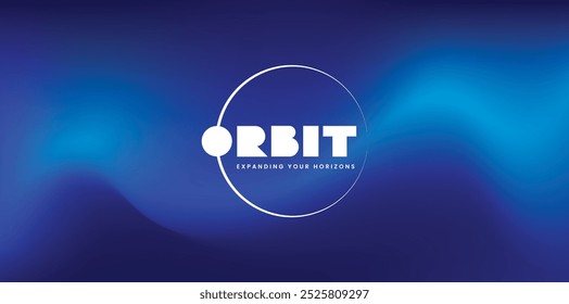 Orbit circular logo design symbolizing innovation and connectivity