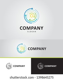 orbit, circular motion, logo template