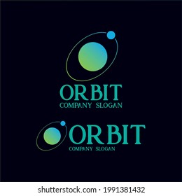 orbit design logo vector. illustration orbit planet design vector