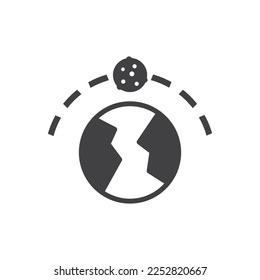 Icono De Órbita - Icono De La Tierra Y La Luna