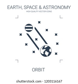 orbit icon. high quality filled orbit icon on white background. from earth space astronomy collection flat trendy vector orbit symbol. use for web and mobile