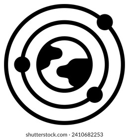 Orbit Icon Illustration, for web, app, infographic, etc