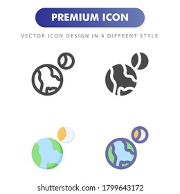 orbit icon isolated on white background. for your web site design, logo, app, UI. Vector graphics illustration and editable stroke. EPS 10.