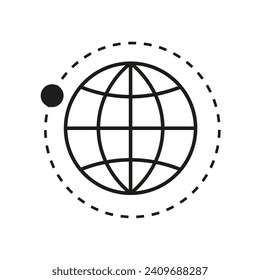 Orbit icon sign. Vector illustration. EPS 10.