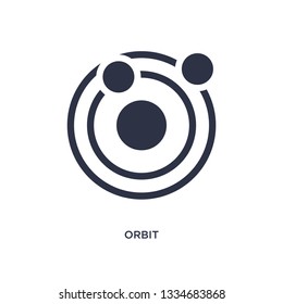 orbit icon. Simple element illustration from orientation concept. orbit editable symbol design on white background. Can be use for web and mobile.