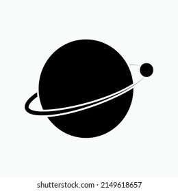 Orbit Icon. Track, Trajectory Symbol - Vector.