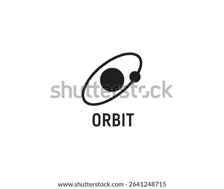 Orbit icon vector art illustration