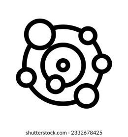 Orbit Icon Vector Symbol Design Illustration