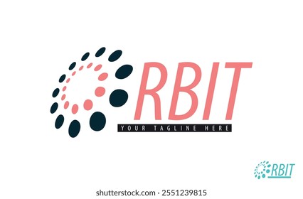 Orbit initial font logo modern templates design