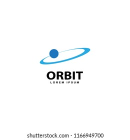 orbit logo design vector template